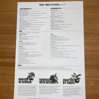 True Food Kitchen - Cocktail menu - New American Near Me - Edison, New Jersey True Food Kitchen - Cocktail menu - New American Near Me - Edison, New Jersey