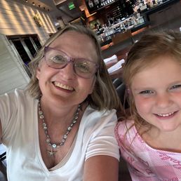My grand daughter and I at our favorite restaurant