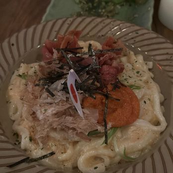 Kinda Izakaya - Mentai Carbonara Udon - Tapas/Small Plates Near Me - Berkeley, California