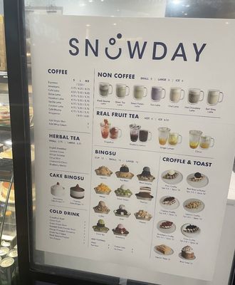 Menu photo 1 Snowday Bingsu & Dessert Cafe Toronto, ON Menu photo 1 Snowday Bingsu & Dessert Cafe Toronto, ON