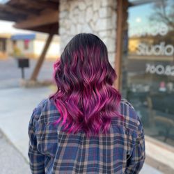 Blonde Ambition Studio Salon - Pink Balayage by Kaitlyn