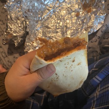 El Tequila Mexican Restaurant - chorizo and bean with the thinest layer of bean. - Mexican Near Me - San Antonio, Texas