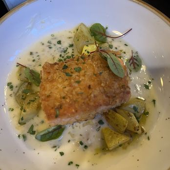 Blue Atlas - Potato crusted salmon - Tapas/Small Plates Near Me - Richmond, Virginia Blue Atlas - Potato crusted salmon - Tapas/Small Plates Near Me - Richmond, Virginia