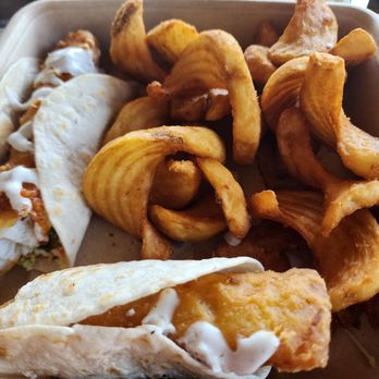 Slough House Social - Fish tacos and delicious sidewinder fries. - New American Near Me - Colusa, California Slough House Social - Fish tacos and delicious sidewinder fries. - New American Near Me - Colusa, California