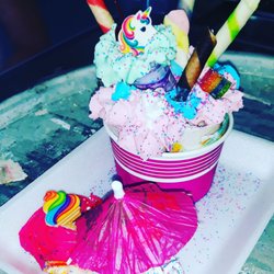 Rainbow Ribbons Rolled Ice Cream - Rainbow Ribbons Rolled ice cream Unicorn Surprise!