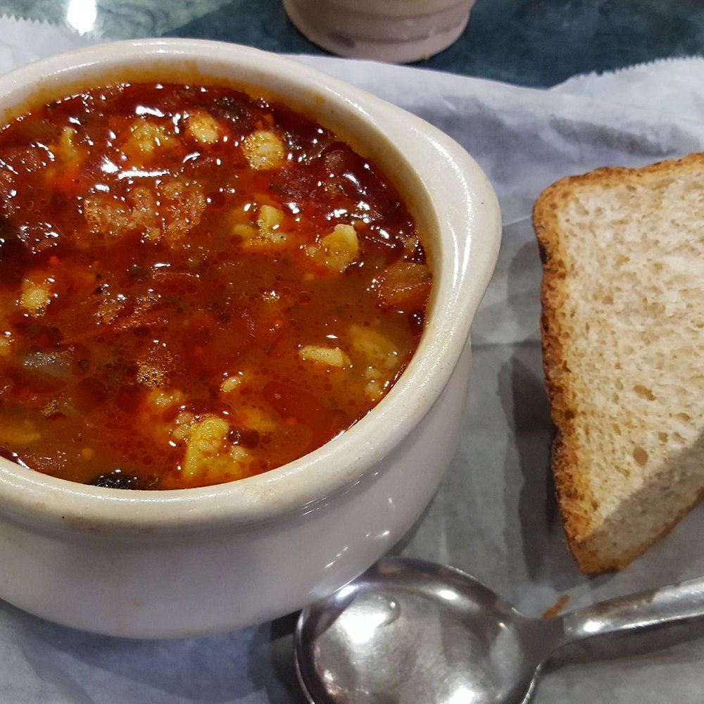 New Moon Cafe - Nov 2016...I think this was beef barley soup? - Breakfast & Brunch Near Me - Augusta, Georgia
