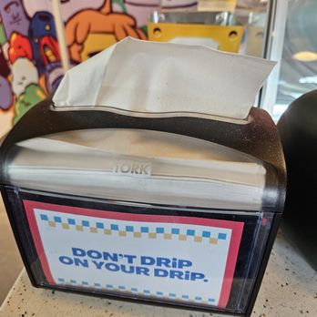 Seemingly Overzealous Ice Cream - Napkin dispenser - Ice Cream & Frozen Yogurt Near Me - Charlotte, North Carolina Seemingly Overzealous Ice Cream - Napkin dispenser - Ice Cream & Frozen Yogurt Near Me - Charlotte, North Carolina