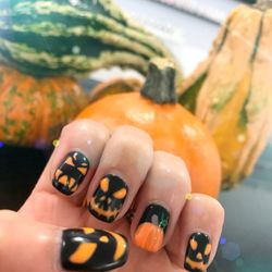 Black N' White Nails - Happy Halloween!!!