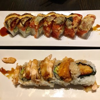 Hoshi Sushi - Las Vegas roll & Baked salmon roll - Sushi Bars Near Me - Fullerton, California