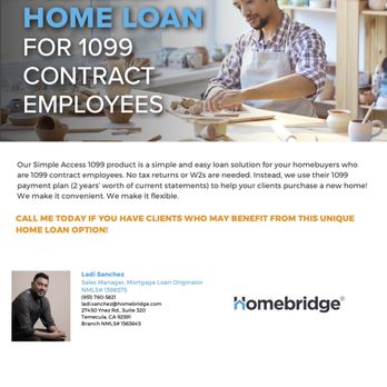 Ladi Sanchez - Homebridge - Mortgage Brokers Near Me - Temecula, California