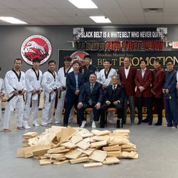 Moohan Martial Arts - With Grand master and masters After 7th Dan Black Belt test