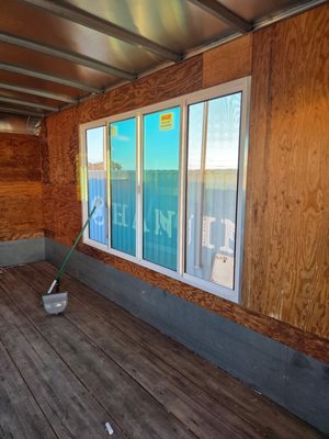 Side windows added for a customer launching a mobile business