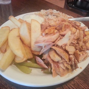 Afrah Restaurant - Chicken Shawarma with Fries and Vermicelli Rice! - Mediterranean Near Me - Richardson, Texas Afrah Restaurant - Chicken Shawarma with Fries and Vermicelli Rice! - Mediterranean Near Me - Richardson, Texas