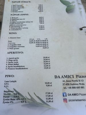 Menu photo 2 Da Amici Pizzeria Stalowa Wola, PK