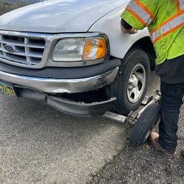 towed on a bad tire ruined my truck