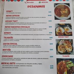 Bernie's - Menu
