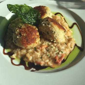 Ray's On the River - Parmesan encrusted scallops over lobster risotto - Seafood Near Me - Sandy Springs, Georgia Ray's On the River - Parmesan encrusted scallops over lobster risotto - Seafood Near Me - Sandy Springs, Georgia