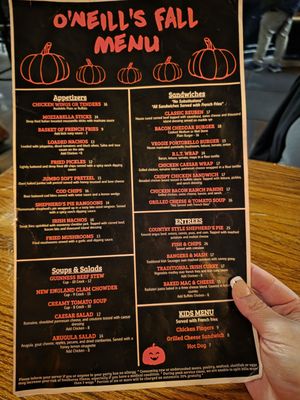 Menu photo 4 O'Neills Salem, MA