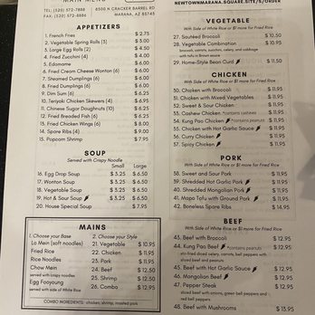 New Town Buffet - Menu - Buffets Near Me - Tucson, Arizona