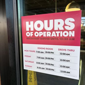 Wendy's - Hours of operation? - Burgers Near Me - St.Johns, Florida Wendy's - Hours of operation? - Burgers Near Me - St.Johns, Florida