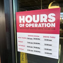 Wendy's - Hours of operation?