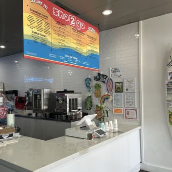 Sno 2 Go - Ordering counter, menu, cute sample boards to try out new things - Shaved Snow Near Me - Orange, California Sno 2 Go - Ordering counter, menu, cute sample boards to try out new things - Shaved Snow Near Me - Orange, California