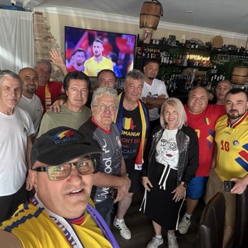 Noroc Restaurant - Romanian fans at the Watch Party hosted by Noroc Restaurant - Desserts Near Me - Carmichael, California