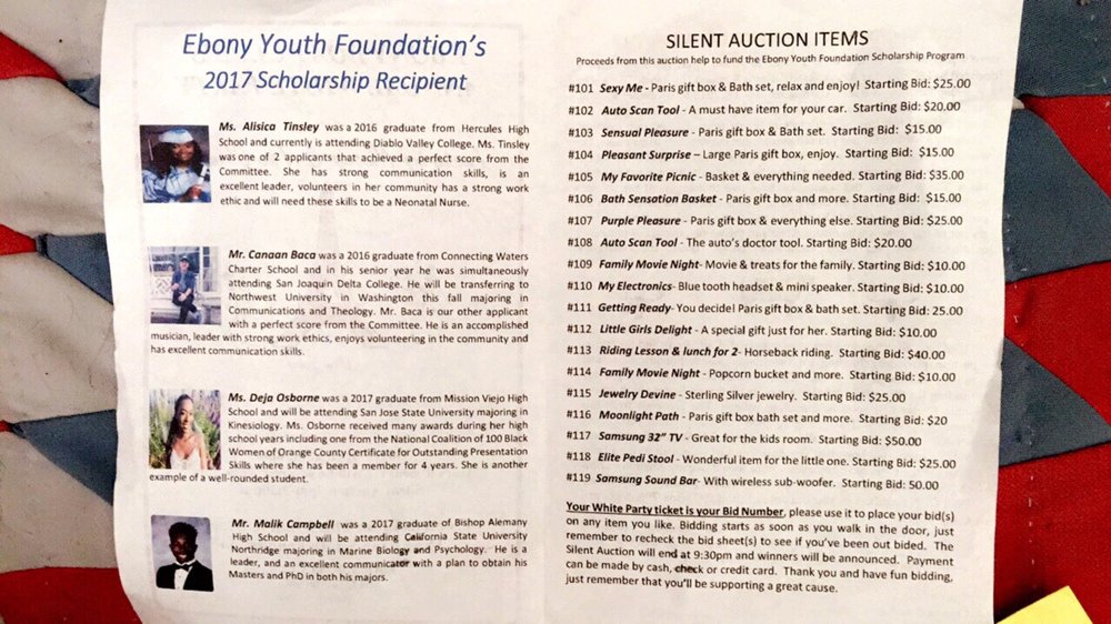 EBONY BOAT CLUB Updated September 2024 705 W er Ave, Stockton