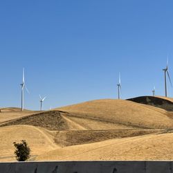 Altamont Pass Road - 09.13.25 new wind farm at Altamont Pass will see 23 modern turbines replacing 569 obsolete turbines from the 1980s