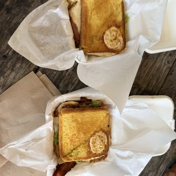 Only Yolking - Green Eggs and Ham Sandwich and The Beat Sandwich - Food Trucks Near Me - Eugene, Oregon