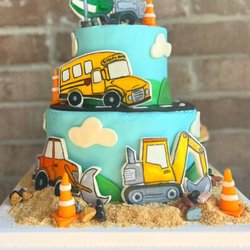 Three Bears Cakes - Trucks birthday