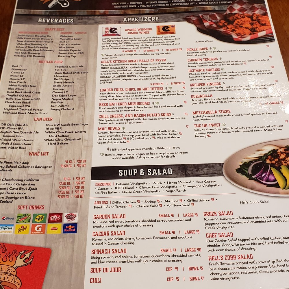 Hell's Kitchen - More Menu - American Near Me - Wilmington, North Carolina Hell's Kitchen - More Menu - American Near Me - Wilmington, North Carolina