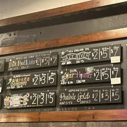 Iron Tree Brewing Company - Beer menu