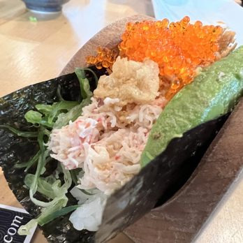 Sugo Hand Roll Bar - Crab hand roll - Sushi Bars Near Me - Seattle, Washington Sugo Hand Roll Bar - Crab hand roll - Sushi Bars Near Me - Seattle, Washington