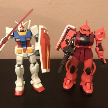 Gunnzo - Gundam entry grade RX-78-2 and master grade Char's Zaku II. - Toy Stores Near Me - San Diego, California Gunnzo - Gundam entry grade RX-78-2 and master grade Char's Zaku II. - Toy Stores Near Me - San Diego, California