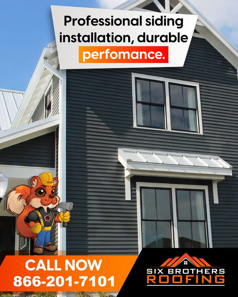 Slide of Six Brothers Roofing