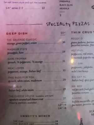 Menu photo 1 Emmett's New York, NY