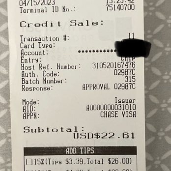 Red Chilli House - Receipt - Szechuan Near Me - Rancho Cucamonga, California