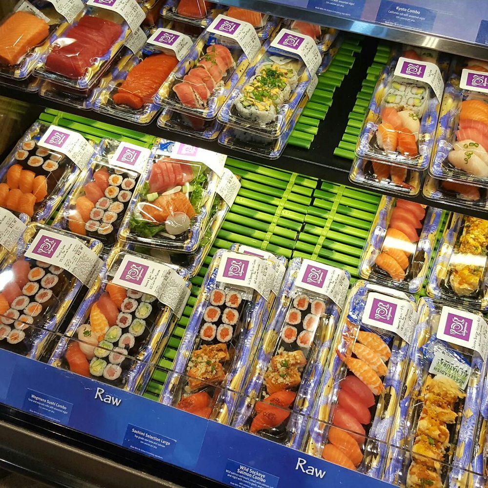Wegmans - huge sushi selection - Grocery Near Me - Amherst, New York Wegmans - huge sushi selection - Grocery Near Me - Amherst, New York