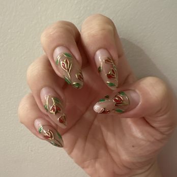 World Nails & Day Spa - Four weeks later... Still beautiful nail art with acrylic enhancement lasting really well - Nail Salons Near Me - Dale City, Virginia World Nails & Day Spa - Four weeks later... Still beautiful nail art with acrylic enhancement lasting really well - Nail Salons Near Me - Dale City, Virginia