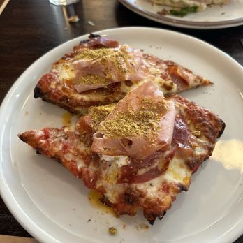 Pizza Baby - Roman style pizza w/ prosciutto and mortadella - Pizza Near Me - Charlotte, North Carolina Pizza Baby - Roman style pizza w/ prosciutto and mortadella - Pizza Near Me - Charlotte, North Carolina