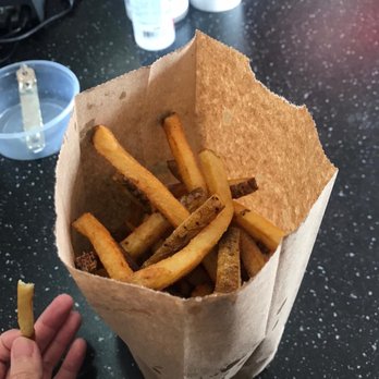 Chicken Place - Hand cut fries, not frozen! Such a huge portion - Soup Near Me - Toronto, Ontario