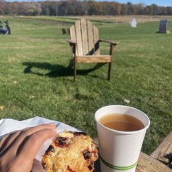 Powisset Farm - Scone and hot cider
