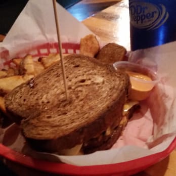 DT Kirby's - Patty melt with fries subbing chips - Burgers Near Me - Lafayette, Indiana