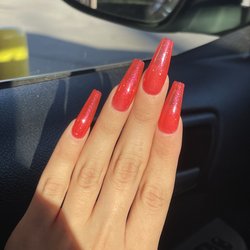 SUGARCOAT - Peachtree Corners - Gel x set w gel polish (forgot the color name)