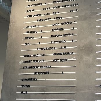 Semicolon Cafe - Menu board, 1 of 2 (Aug 2025) - Coffee & Tea Near Me - Bellevue, Washington Semicolon Cafe - Menu board, 1 of 2 (Aug 2025) - Coffee & Tea Near Me - Bellevue, Washington