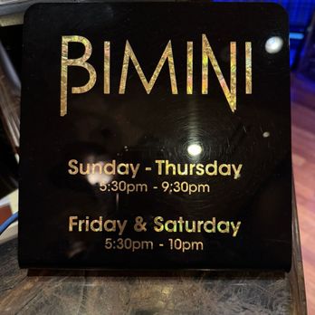 Bimini Steakhouse - Hours - Steakhouses Near Me - Reno, Nevada