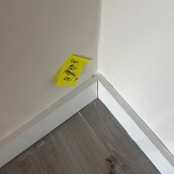 Service with Excellence - Uneven baseboard and corner - Drywall Installation & Repair Near Me