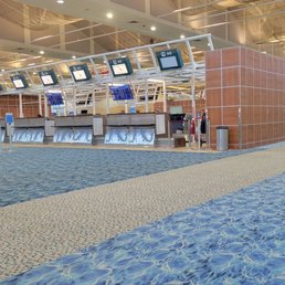 American Airlines check-in. American Airlines check-in.