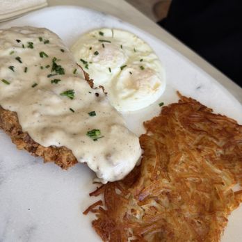 Dots Cafe - REAL country fried steak. It wasn't no ground beef or a thinly sliced piece of piece of steak. - Cafes Near Me - Pasadena, California